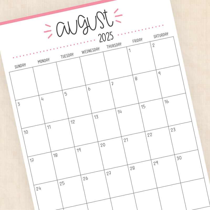 Printable 2025 Calendar