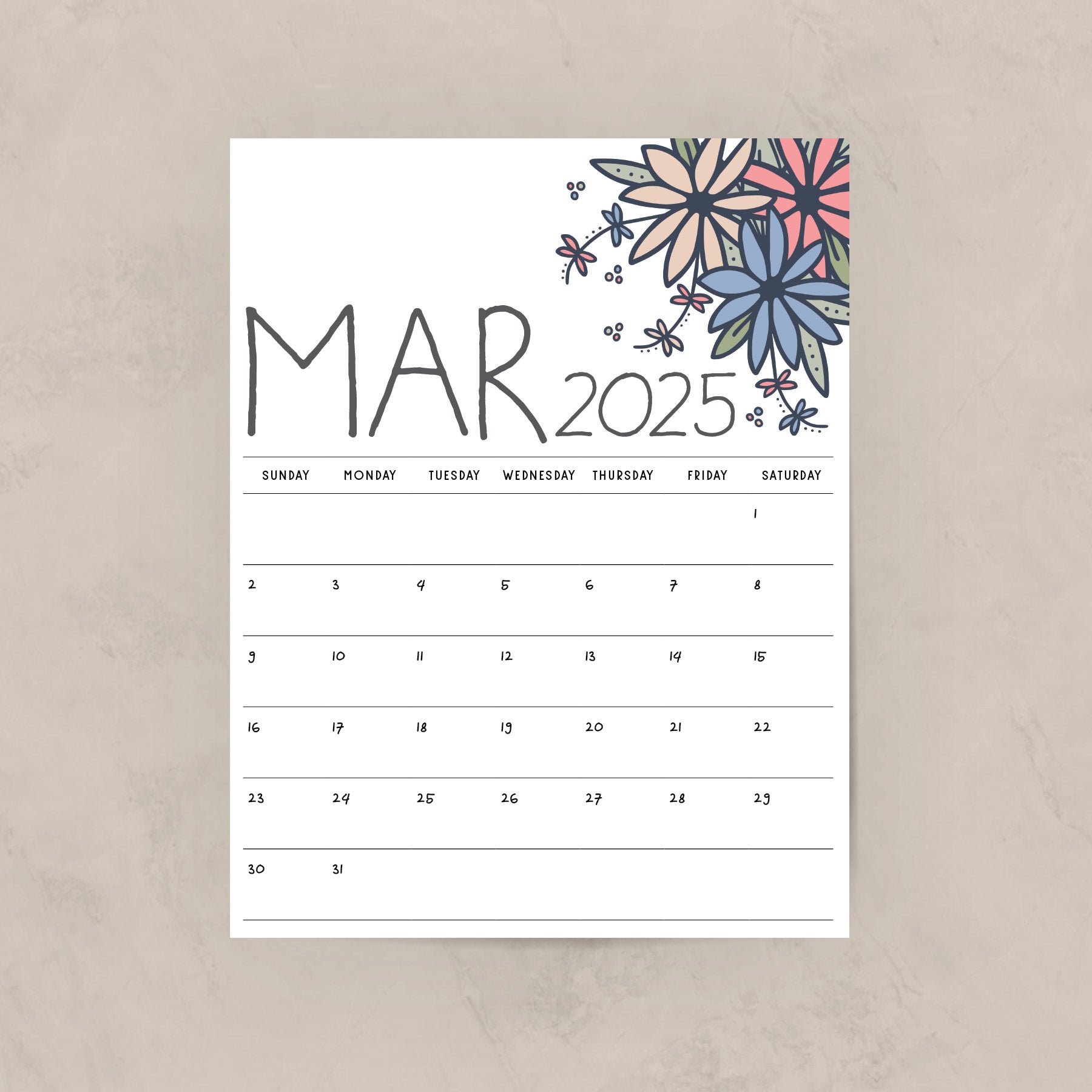 Printable 2025 Calendar