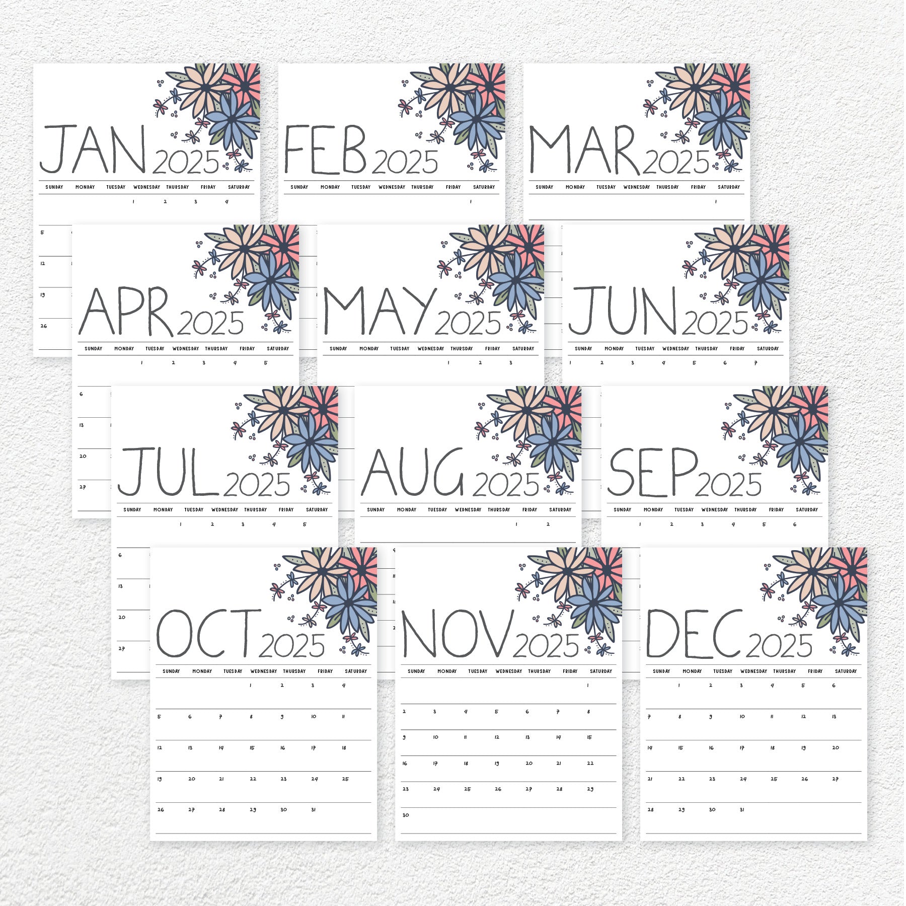 Printable 2025 Calendar