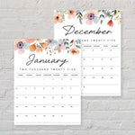 Load image into Gallery viewer, 2025 Calendar Printable
