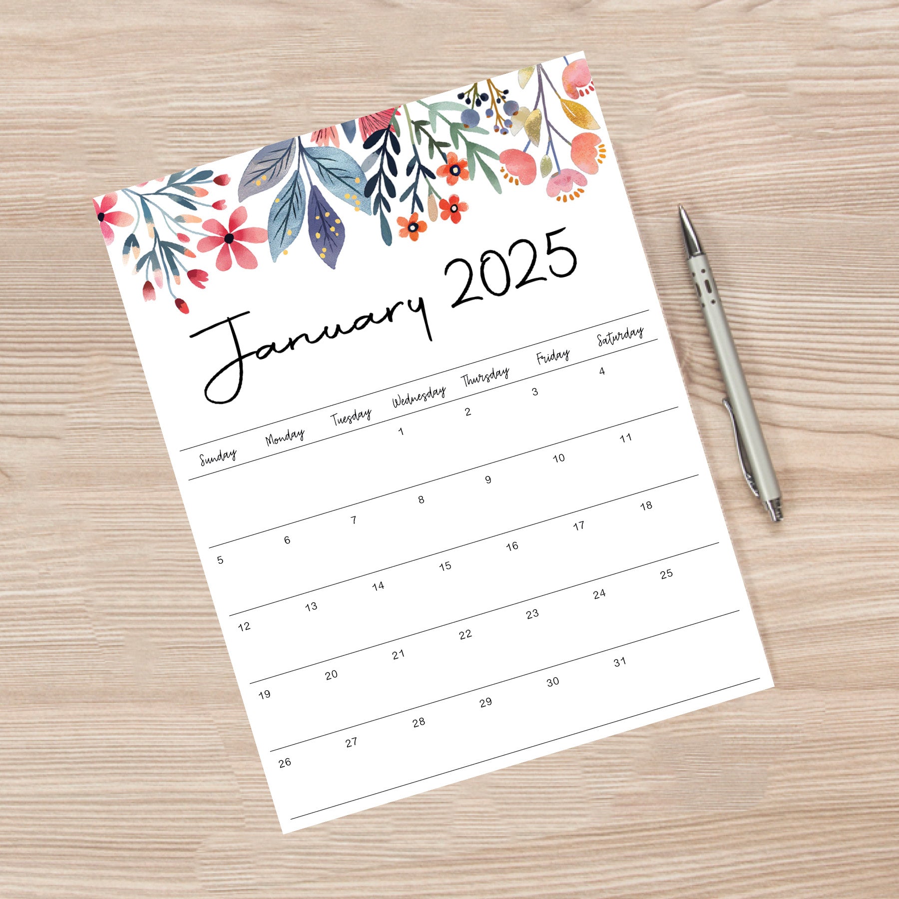 Printable 2025 Calendar