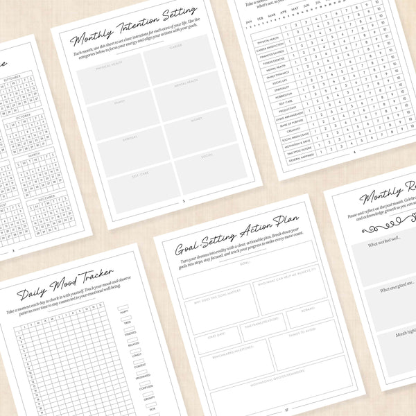 2025 vision board template