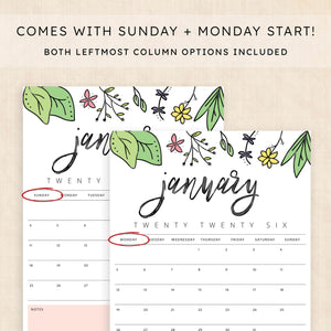 Printable 2026 Calendar
