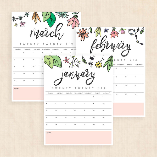 Printable 2026 Calendar