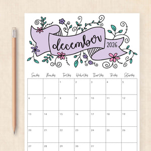 2026 Calendar