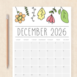 printable 2026 Calendar