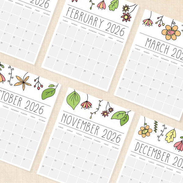 printable 2026 Calendar