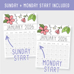 Load image into Gallery viewer, Printable 2026 Calendar
