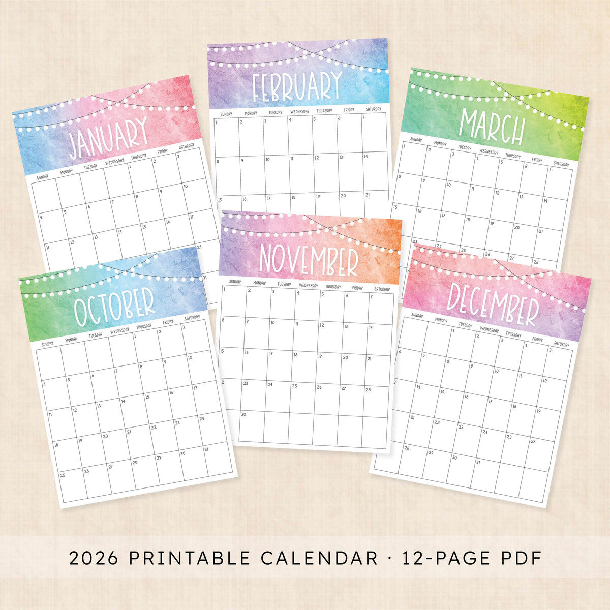 2026 Calendar
