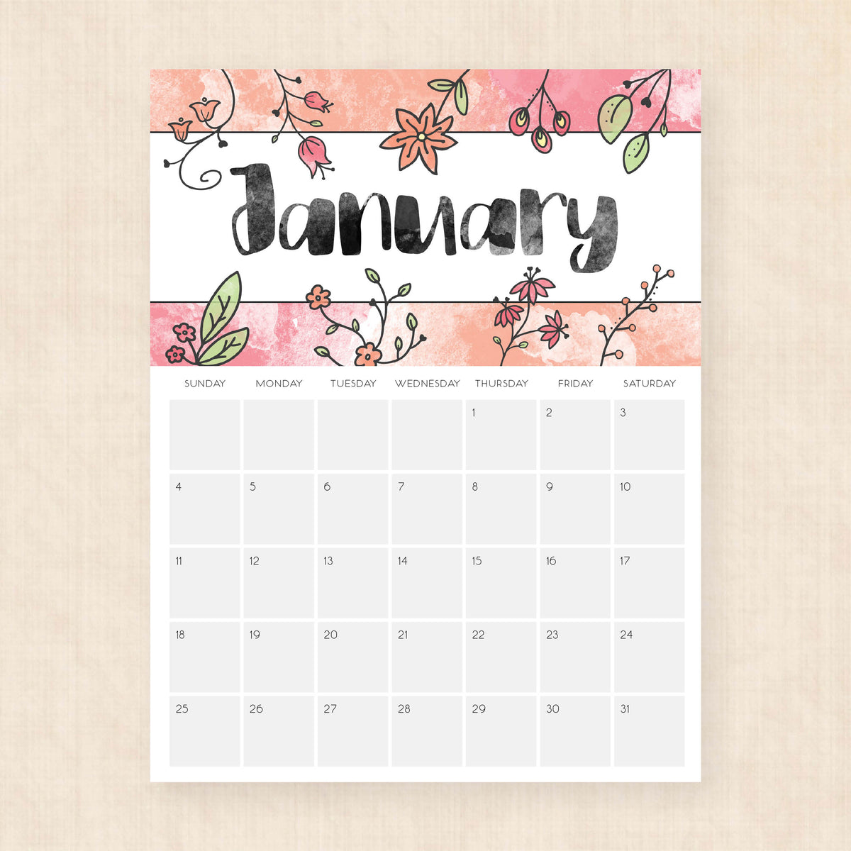 2026 Calendar