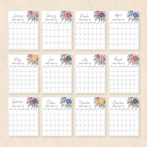 printable 2026 Calendar