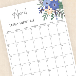 printable 2026 Calendar