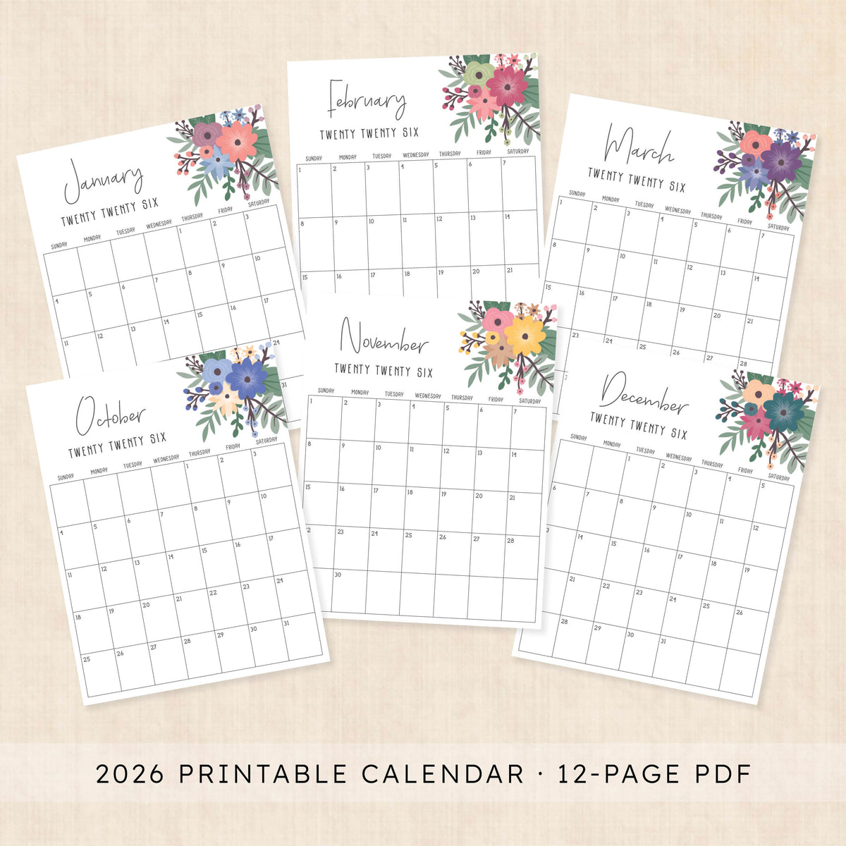 printable 2026 Calendar