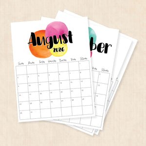printable 2026 calendar