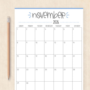 2026 Calendar