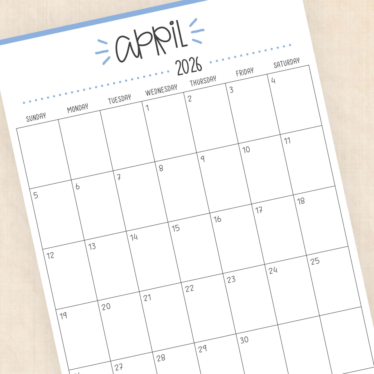 2026 Calendar