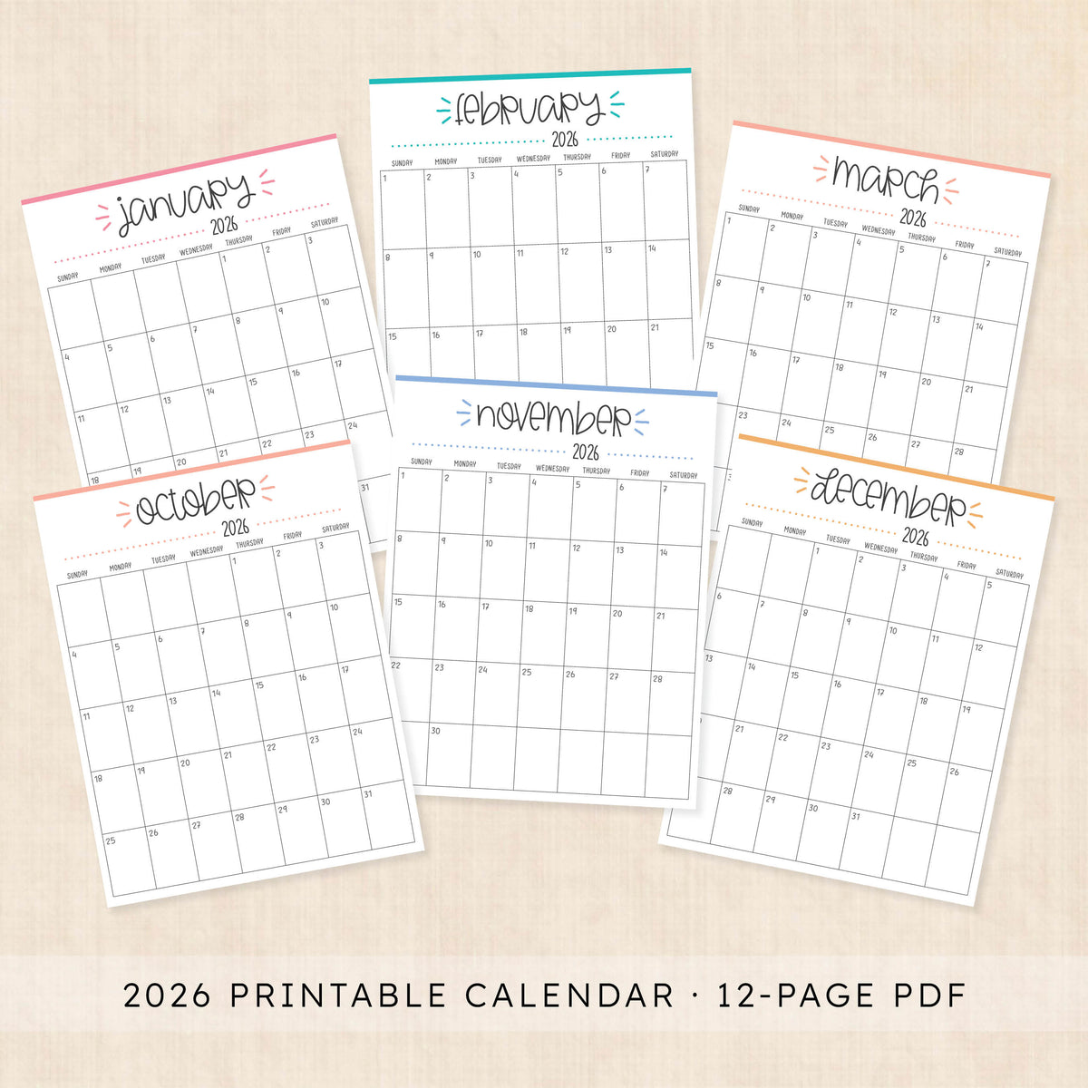2026 Calendar