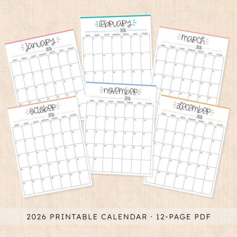 2026 Calendar