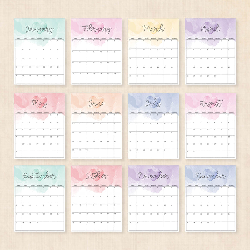 printable 2026 calendar