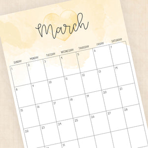 printable 2026 calendar