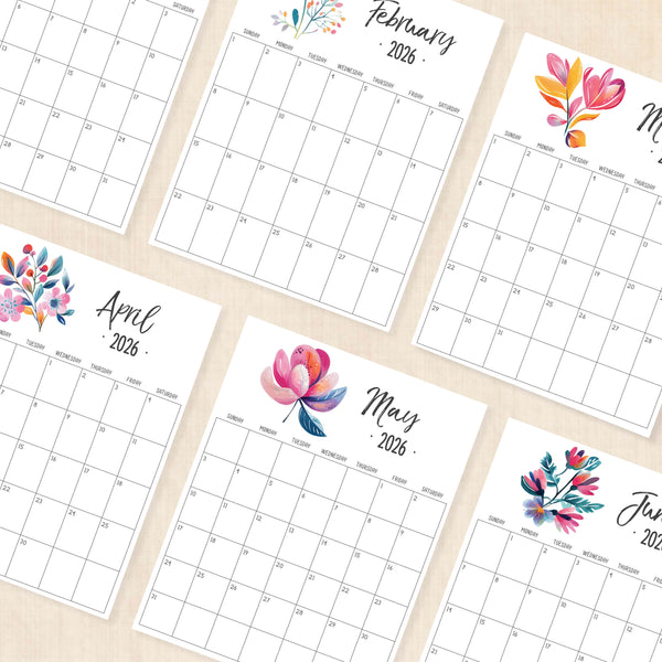 printable 2026 calendar