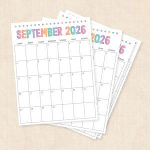 printable 2026 Calendar