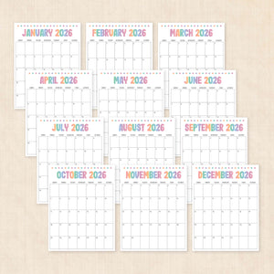 printable 2026 Calendar