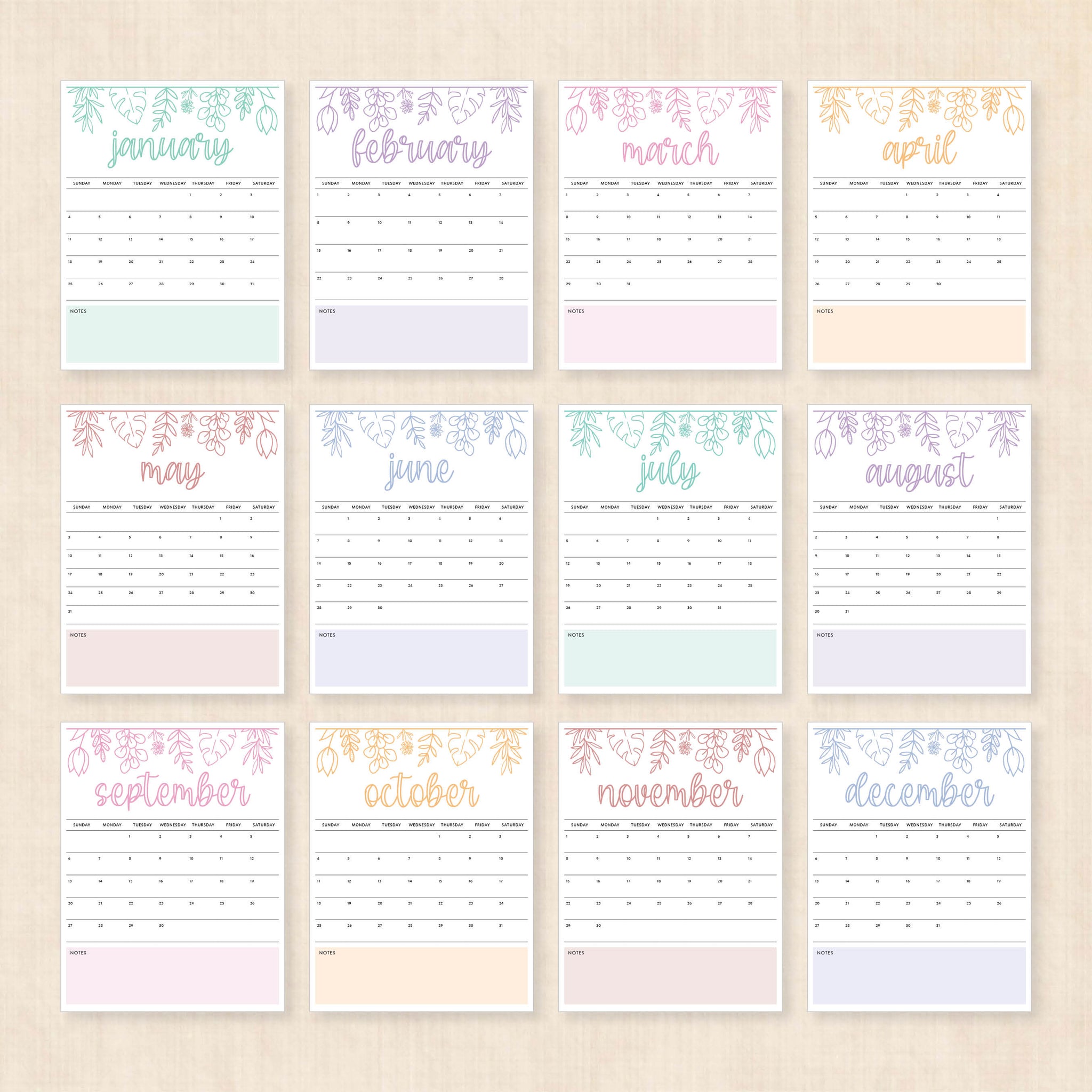 printable 2026 Calendar
