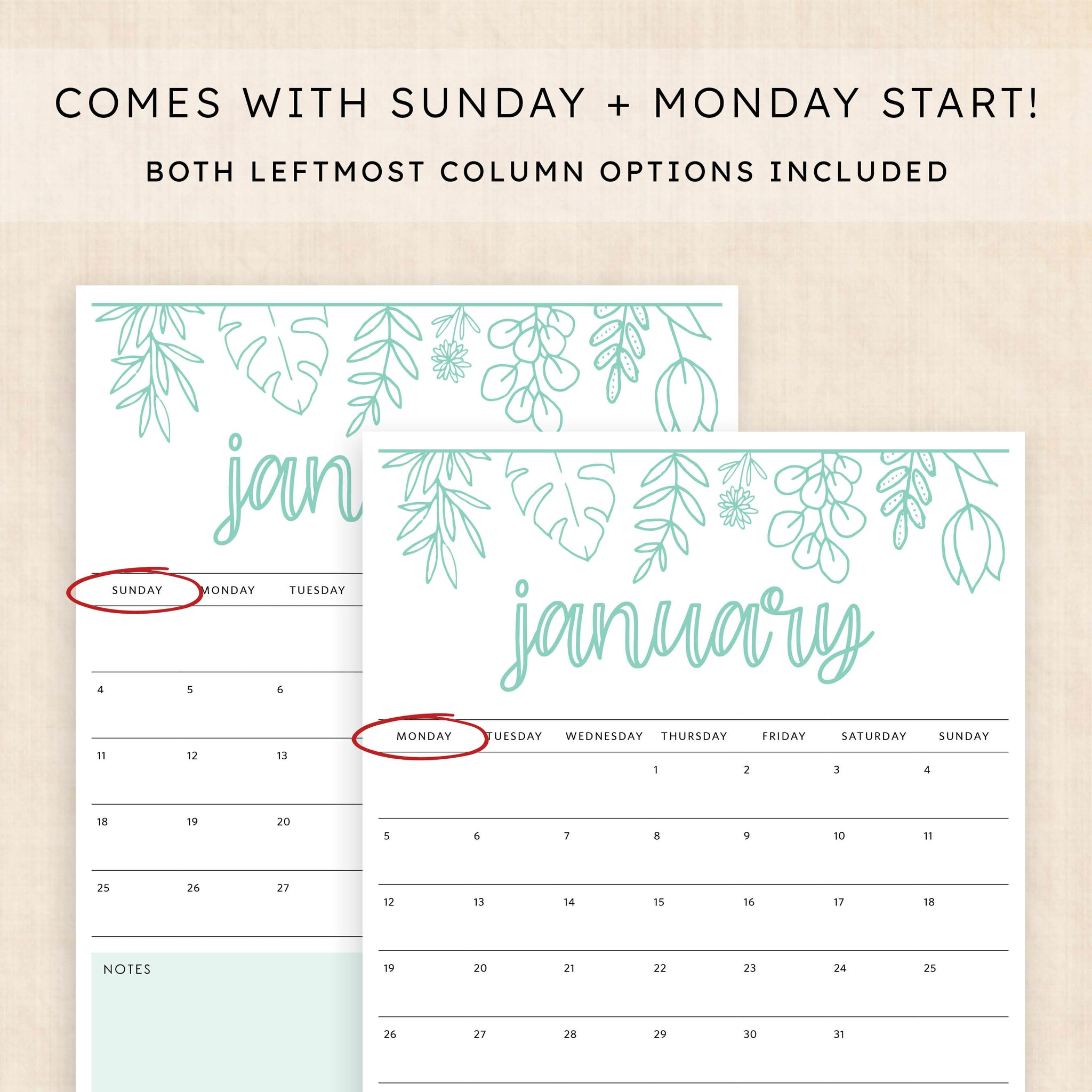 printable 2026 Calendar