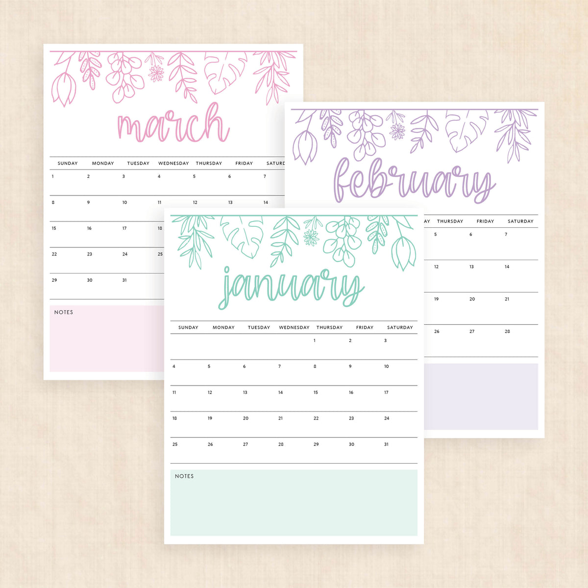 printable 2026 Calendar