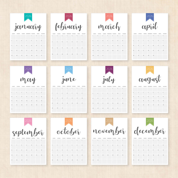 printable 2026 Calendar