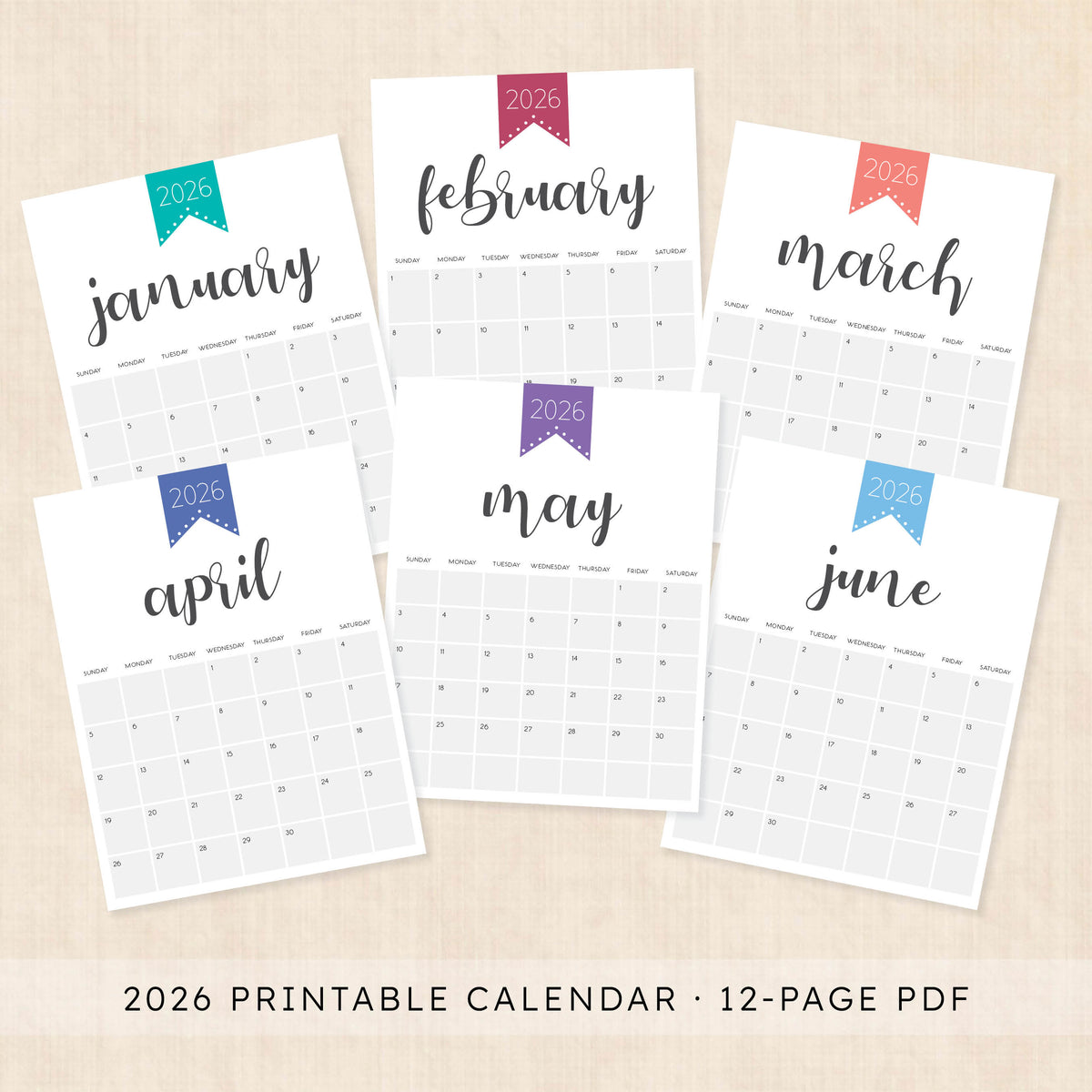 printable 2026 Calendar