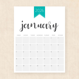 printable 2026 Calendar