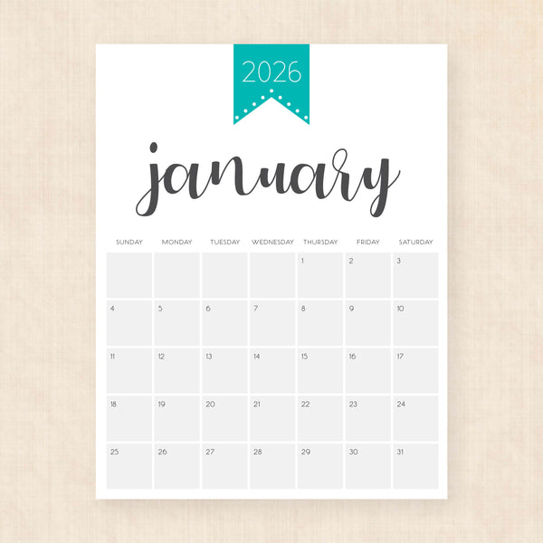 printable 2026 Calendar