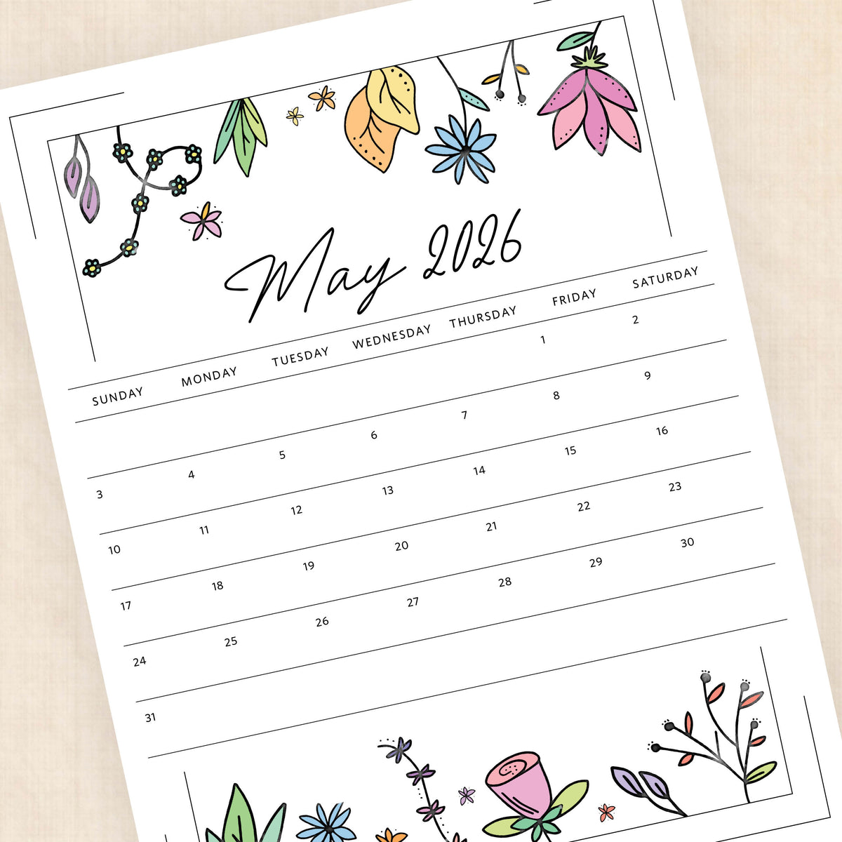 2026 Calendar