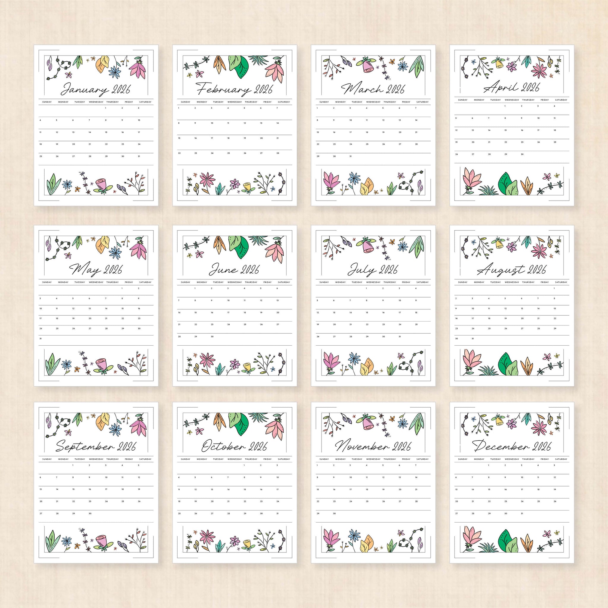 2026 Calendar