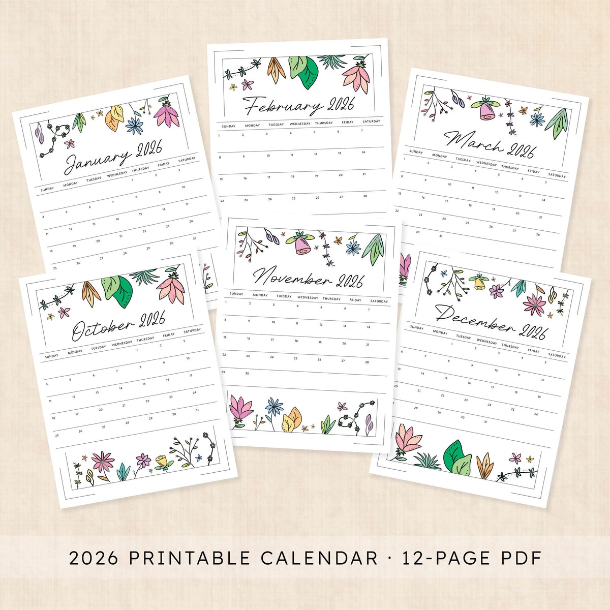 2026 Calendar