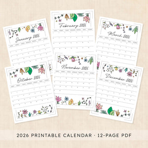 2026 Calendar