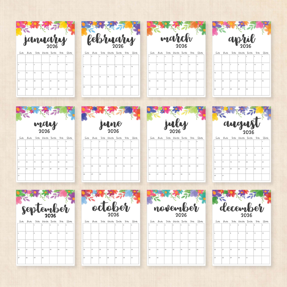 2026 Calendar