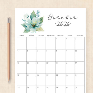 2026 Calendar