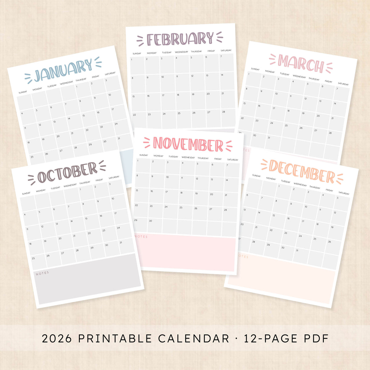 2026 Calendar