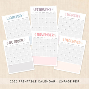 2026 Calendar