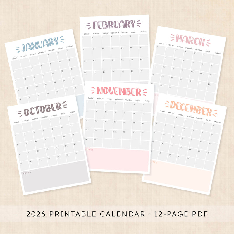 2026 Calendar