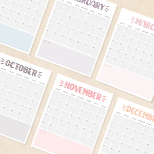 printable 2026 calendar