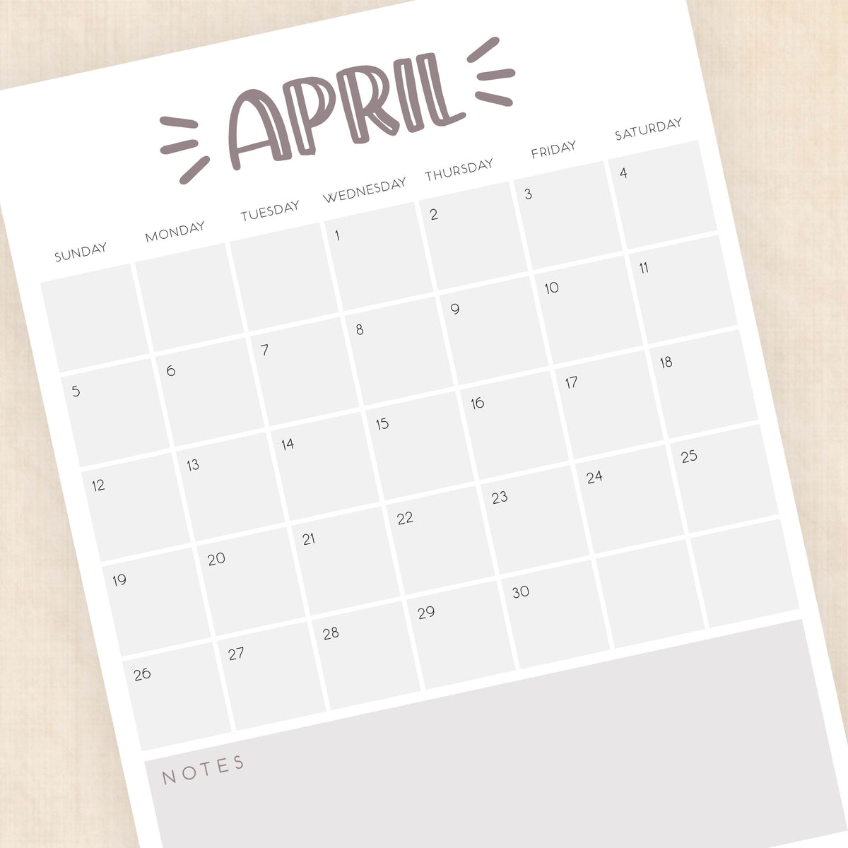 2026 Calendar