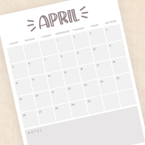 2026 Calendar