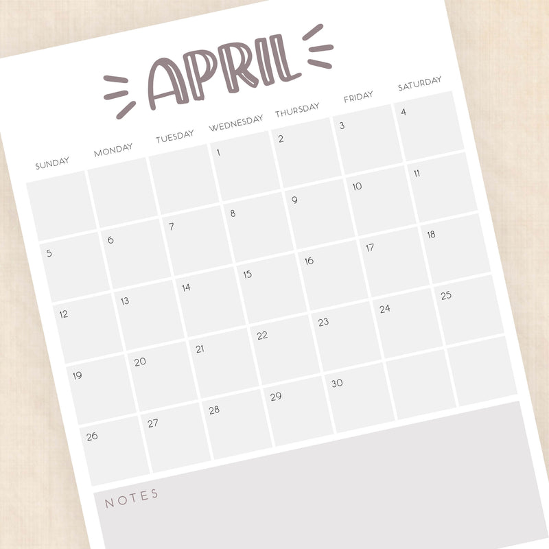 2026 Calendar