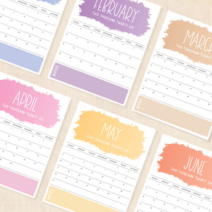 printable 2026 calendar
