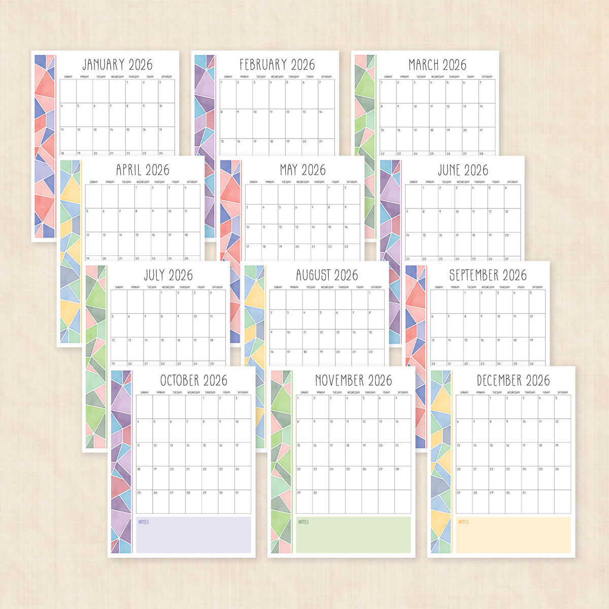 printable 2026 Calendar