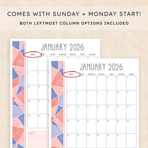 printable 2026 Calendar